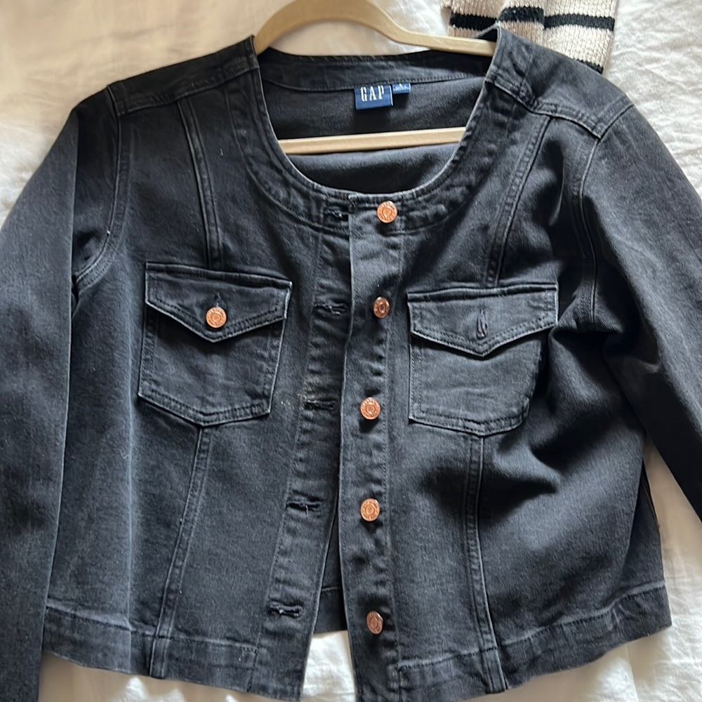 Gap Black Denim Jacket